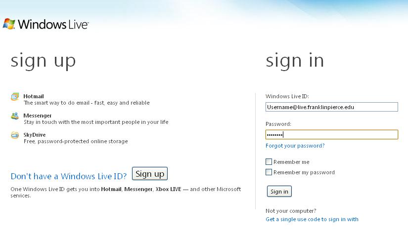 Live Login